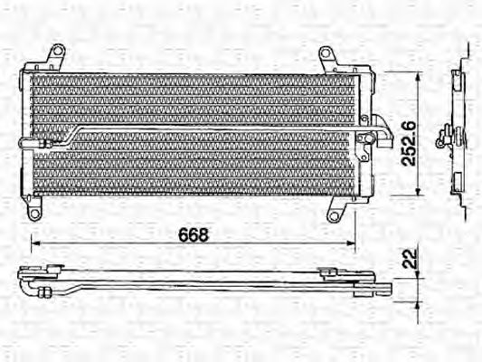 Imagine Condensator, climatizare MAGNETI MARELLI 350203129000