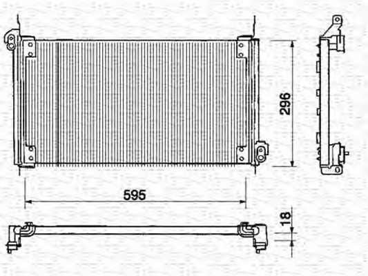 Imagine Condensator, climatizare MAGNETI MARELLI 350203131000