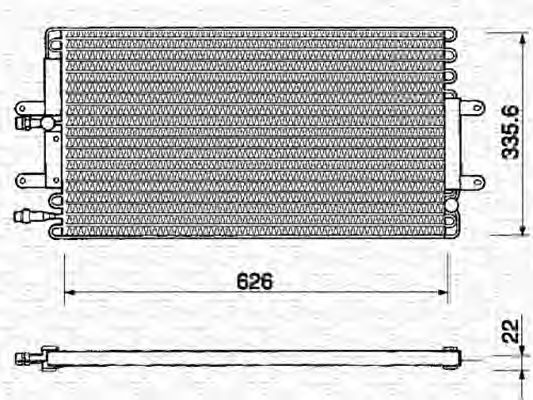 Imagine Condensator, climatizare MAGNETI MARELLI 350203133000