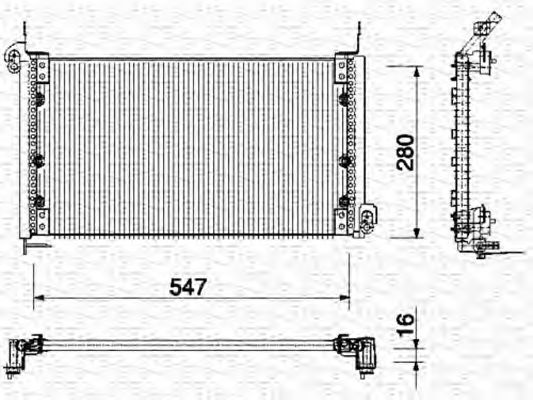 Imagine Condensator, climatizare MAGNETI MARELLI 350203135000