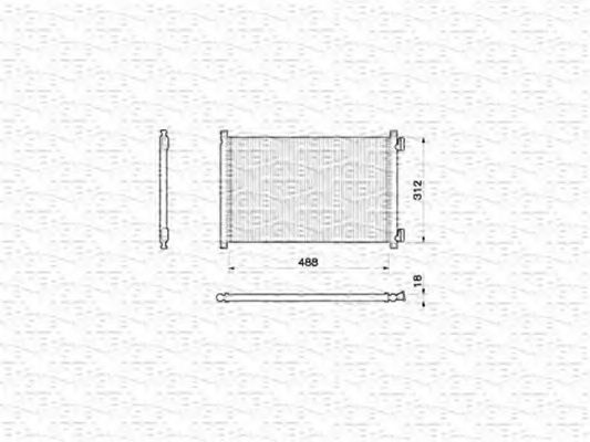 Imagine Condensator, climatizare MAGNETI MARELLI 350203142000