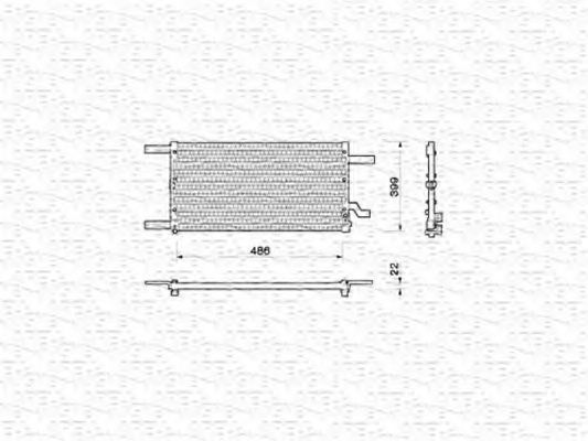 Imagine Condensator, climatizare MAGNETI MARELLI 350203144000