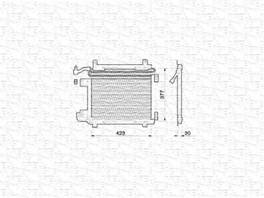 Imagine Condensator, climatizare MAGNETI MARELLI 350203207000