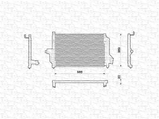 Imagine Condensator, climatizare MAGNETI MARELLI 350203214000