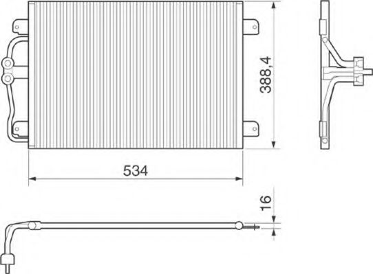 Imagine Condensator, climatizare MAGNETI MARELLI 350203215000