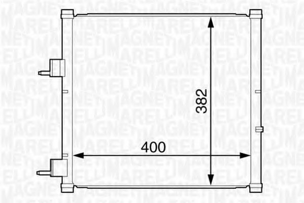 Imagine Condensator, climatizare MAGNETI MARELLI 350203227000