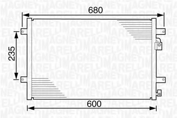 Imagine Condensator, climatizare MAGNETI MARELLI 350203239000