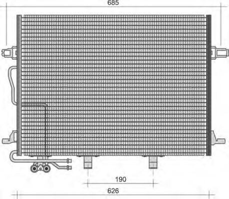 Imagine Condensator, climatizare MAGNETI MARELLI 350203244000