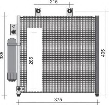 Imagine Condensator, climatizare MAGNETI MARELLI 350203250000