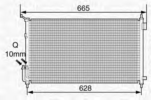 Imagine Condensator, climatizare MAGNETI MARELLI 350203350000