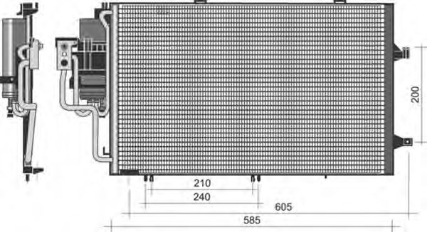 Imagine Condensator, climatizare MAGNETI MARELLI 350203351000