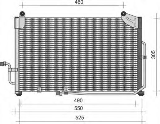 Imagine Condensator, climatizare MAGNETI MARELLI 350203363000