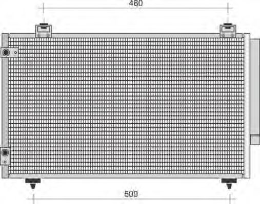 Imagine Condensator, climatizare MAGNETI MARELLI 350203423000