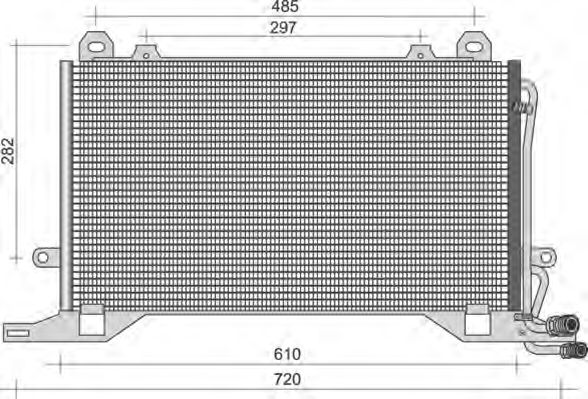 Imagine Condensator, climatizare MAGNETI MARELLI 350203495000