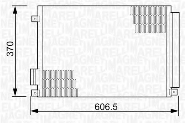 Imagine Condensator, climatizare MAGNETI MARELLI 350203497000