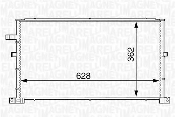 Imagine Condensator, climatizare MAGNETI MARELLI 350203607000