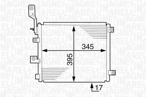 Imagine Condensator, climatizare MAGNETI MARELLI 350203614000