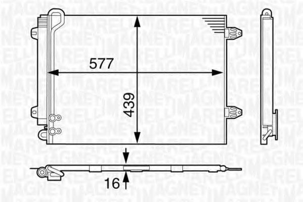 Imagine Condensator, climatizare MAGNETI MARELLI 350203617000