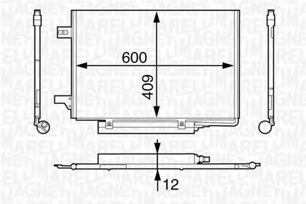 Imagine Condensator, climatizare MAGNETI MARELLI 350203624000