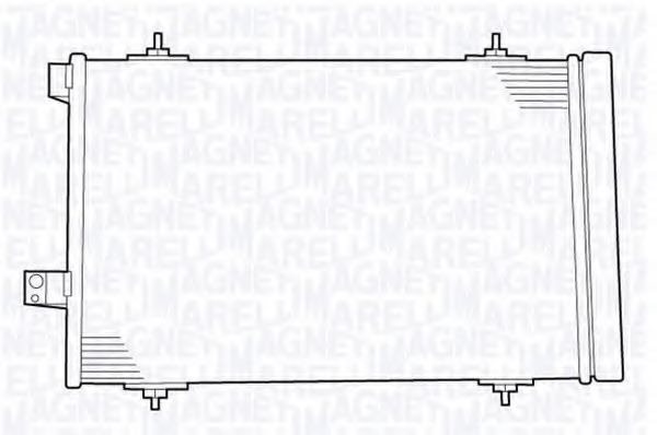 Imagine Condensator, climatizare MAGNETI MARELLI 350203638000