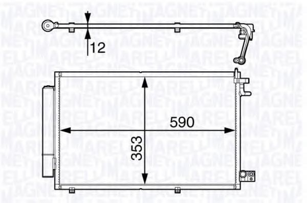 Imagine Condensator, climatizare MAGNETI MARELLI 350203720000