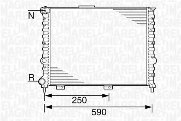 Imagine Radiator, racire motor MAGNETI MARELLI 350213100400