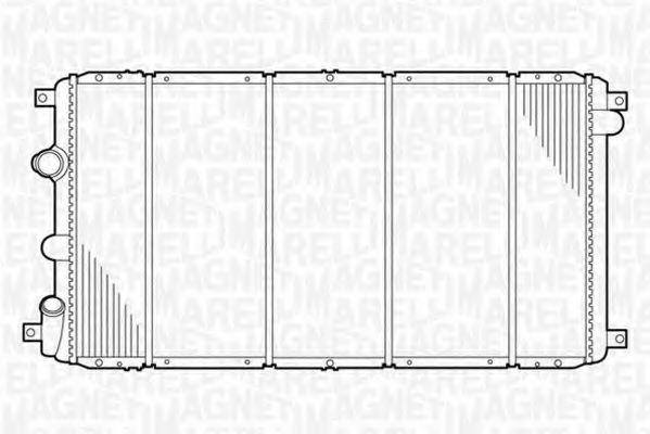 Imagine Radiator, racire motor MAGNETI MARELLI 350213103100