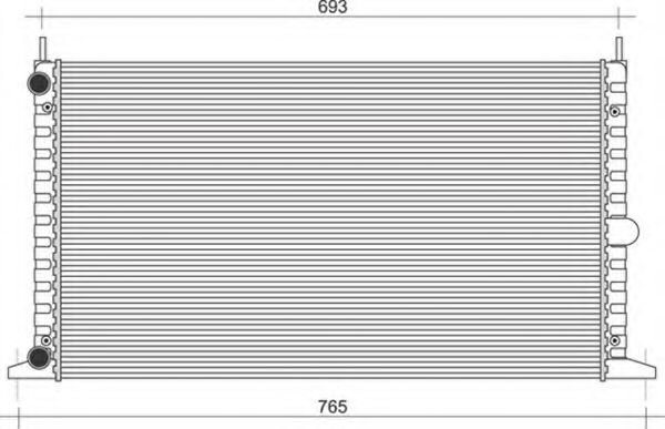 Imagine Radiator, racire motor MAGNETI MARELLI 350213104700