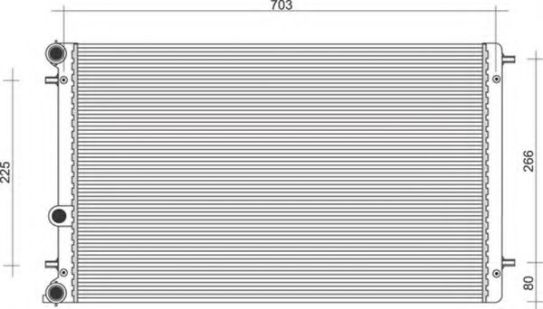 Imagine Radiator, racire motor MAGNETI MARELLI 350213105100