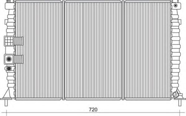 Imagine Radiator, racire motor MAGNETI MARELLI 350213107400