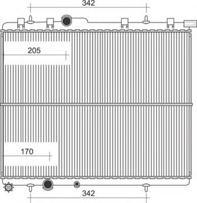 Imagine Radiator, racire motor MAGNETI MARELLI 350213107800