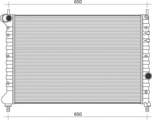 Imagine Radiator, racire motor MAGNETI MARELLI 350213108600