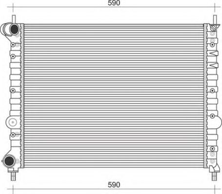 Imagine Radiator, racire motor MAGNETI MARELLI 350213108700