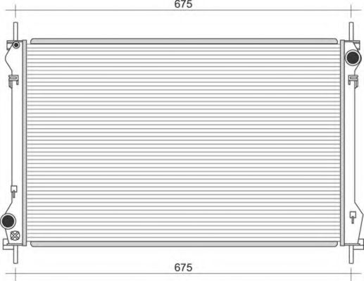 Imagine Radiator, racire motor MAGNETI MARELLI 350213109500