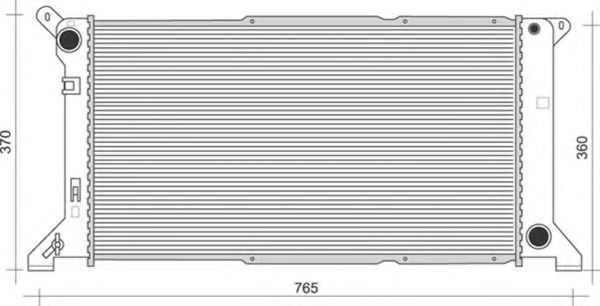 Imagine Radiator, racire motor MAGNETI MARELLI 350213109700