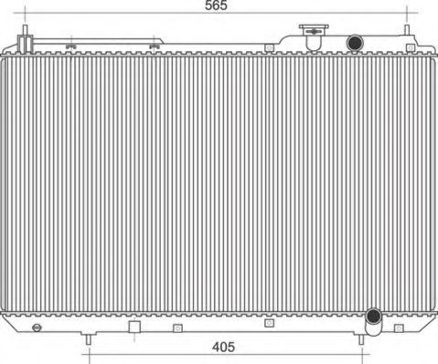 Imagine Radiator, racire motor MAGNETI MARELLI 350213109900