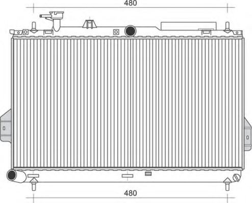 Imagine Radiator, racire motor MAGNETI MARELLI 350213110400