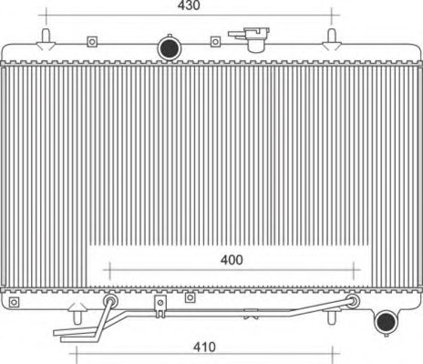 Imagine Radiator, racire motor MAGNETI MARELLI 350213110700