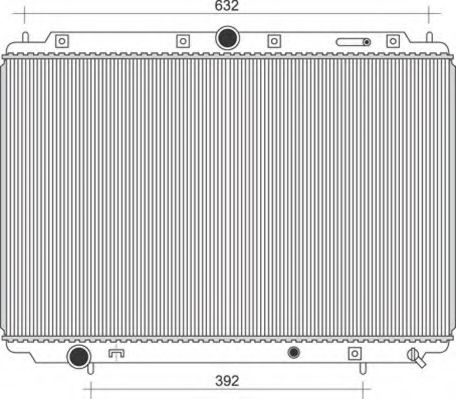 Imagine Radiator, racire motor MAGNETI MARELLI 350213111200