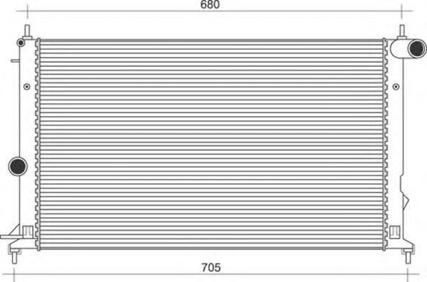 Imagine Radiator, racire motor MAGNETI MARELLI 350213112400