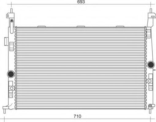 Imagine Radiator, racire motor MAGNETI MARELLI 350213112600