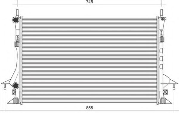 Imagine Radiator, racire motor MAGNETI MARELLI 350213113400