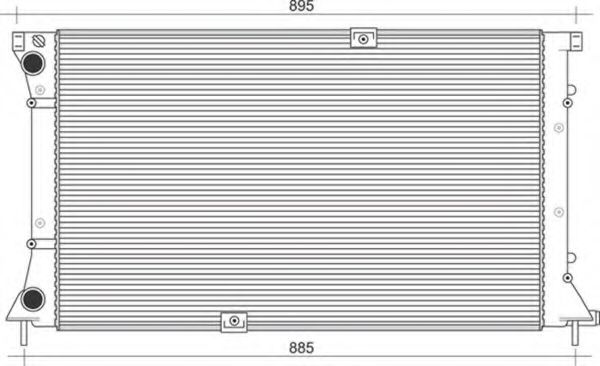 Imagine Radiator, racire motor MAGNETI MARELLI 350213113700