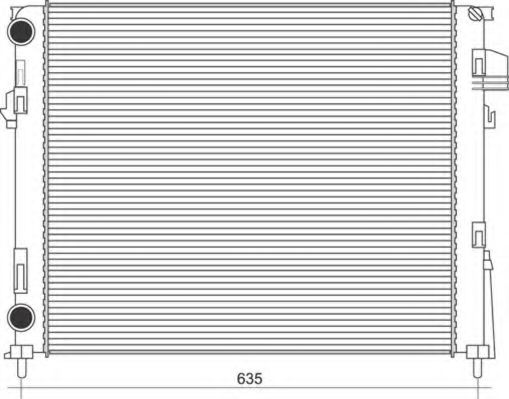 Imagine Radiator, racire motor MAGNETI MARELLI 350213113900