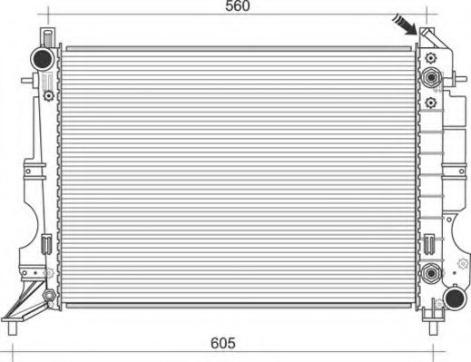 Imagine Radiator, racire motor MAGNETI MARELLI 350213114300