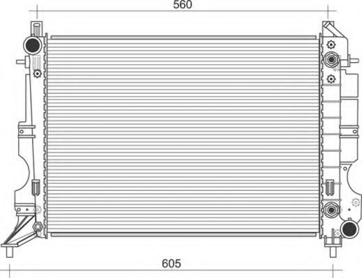 Imagine Radiator, racire motor MAGNETI MARELLI 350213114400