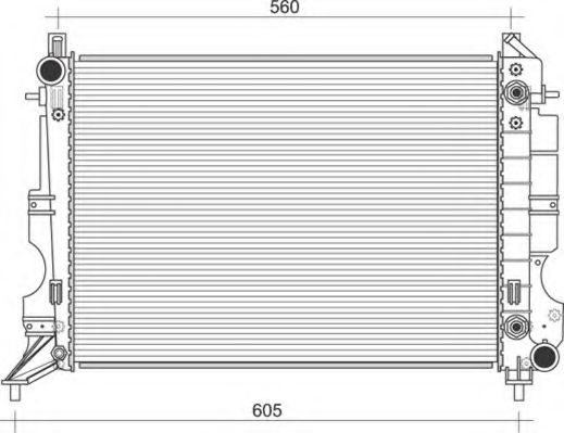 Imagine Radiator, racire motor MAGNETI MARELLI 350213114600