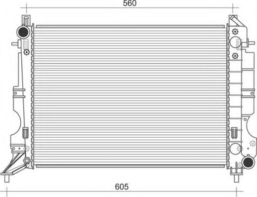 Imagine Radiator, racire motor MAGNETI MARELLI 350213114700