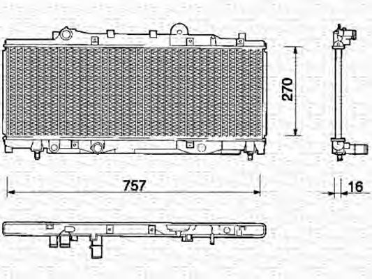 Imagine Radiator, racire motor MAGNETI MARELLI 350213115000