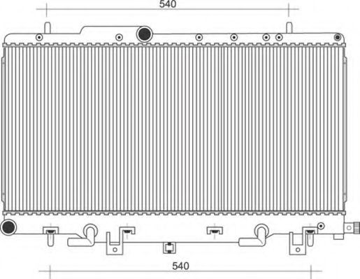 Imagine Radiator, racire motor MAGNETI MARELLI 350213115100